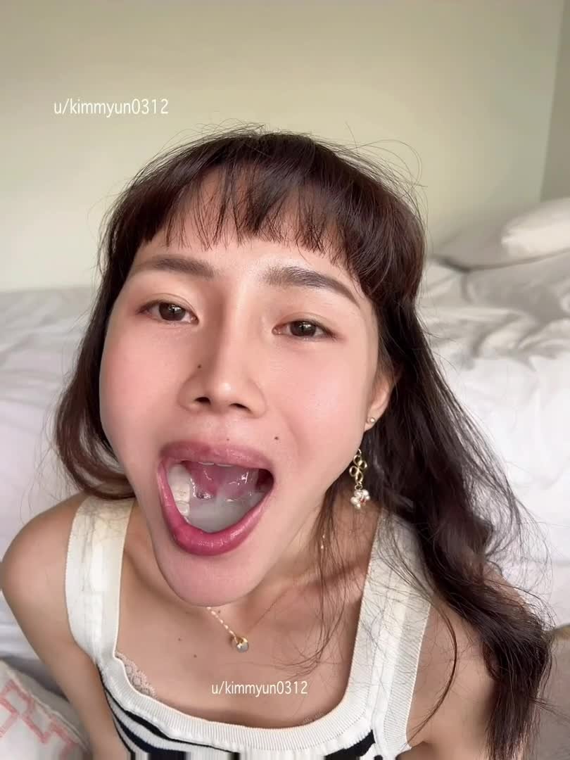 Hot Asian Swallows A Load of Cum in her Mouth - Porn picture